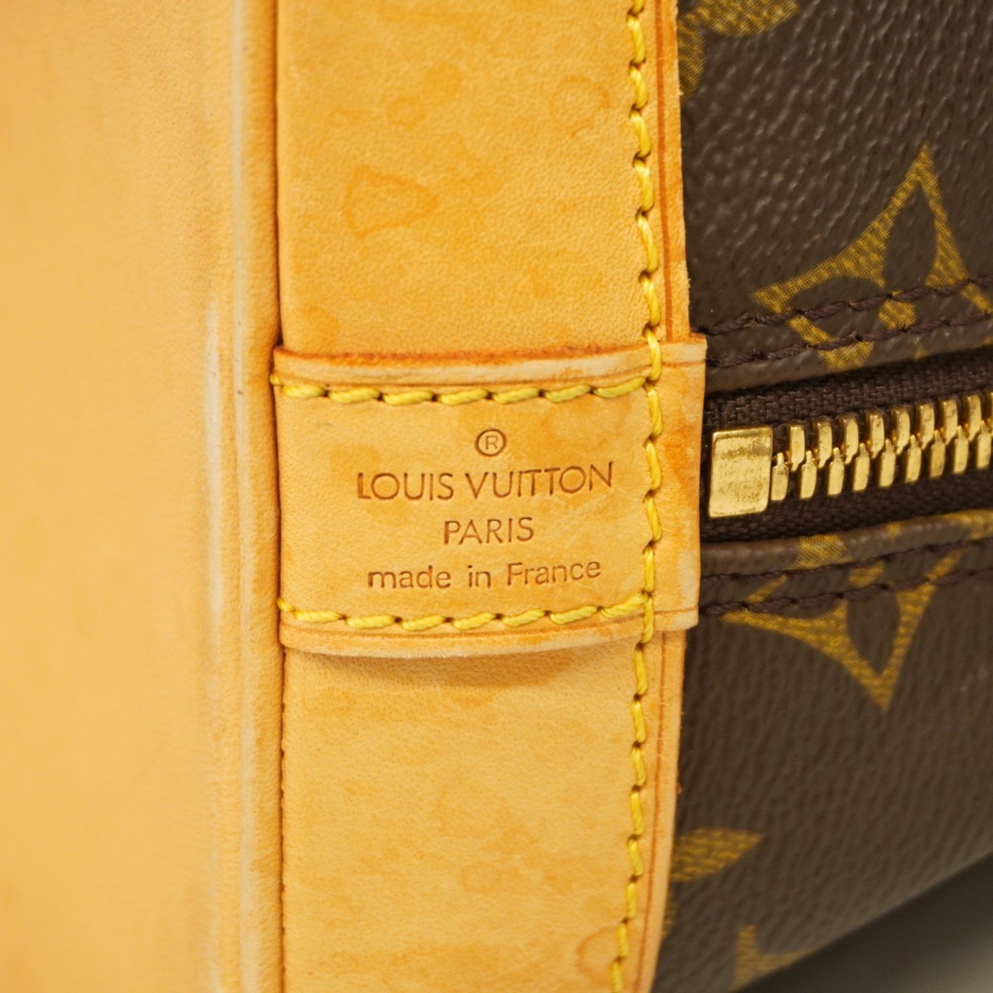 Louis Vuitton handbag Monogram Alma M51130 Brown ladies