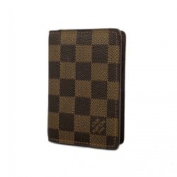 Louis Vuitton Business Card Holder/Card Case Damier Organizer de Poche N61721 Ebene Men's/Women's