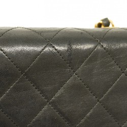 Chanel Shoulder Bag Matelasse Lambskin Black Women's