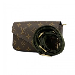 Louis Vuitton Shoulder Bag Monogram Multi Pochette Felicie M80091 Brown Khaki Ladies