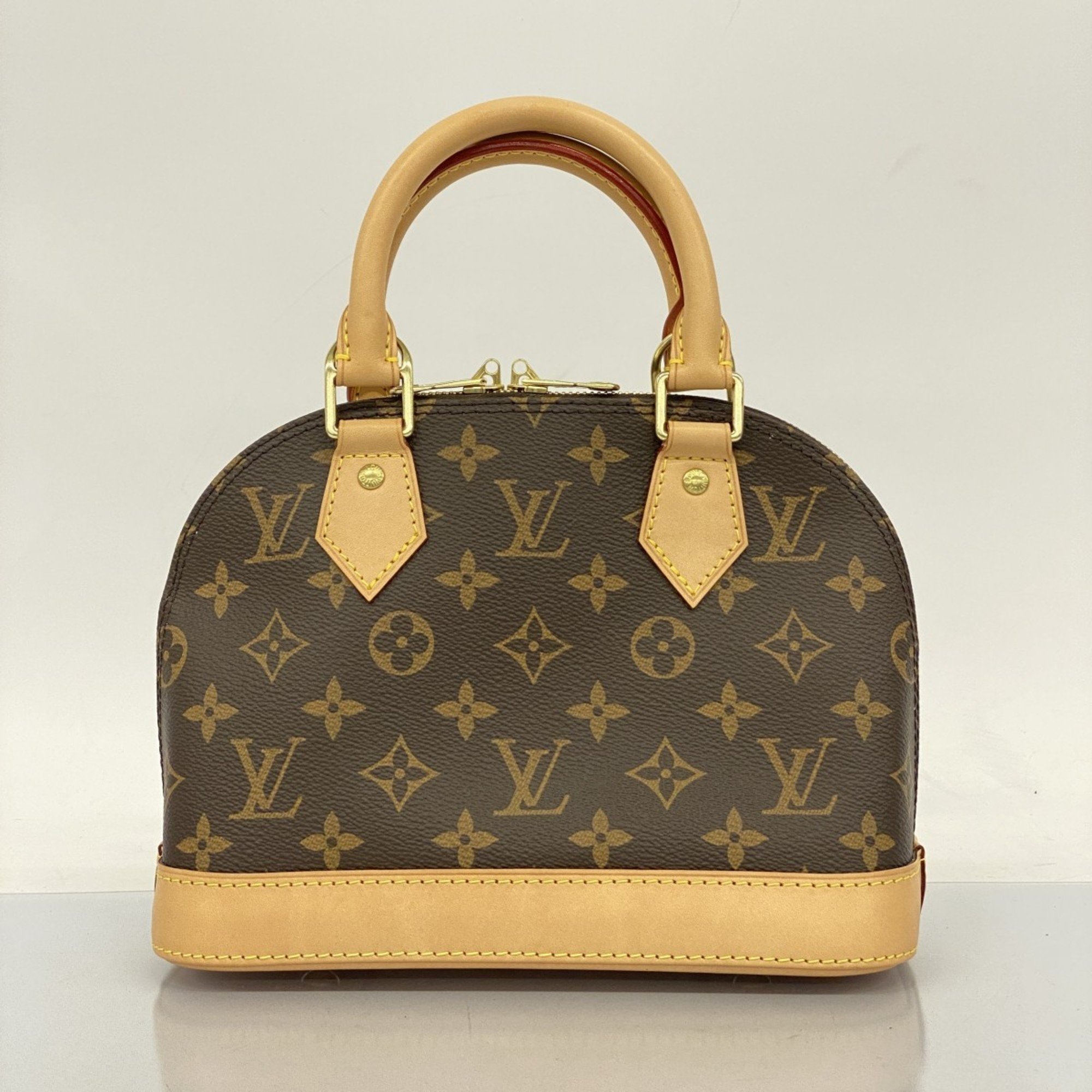 Louis Vuitton Handbag Monogram Alma BB M53152 Brown Ladies