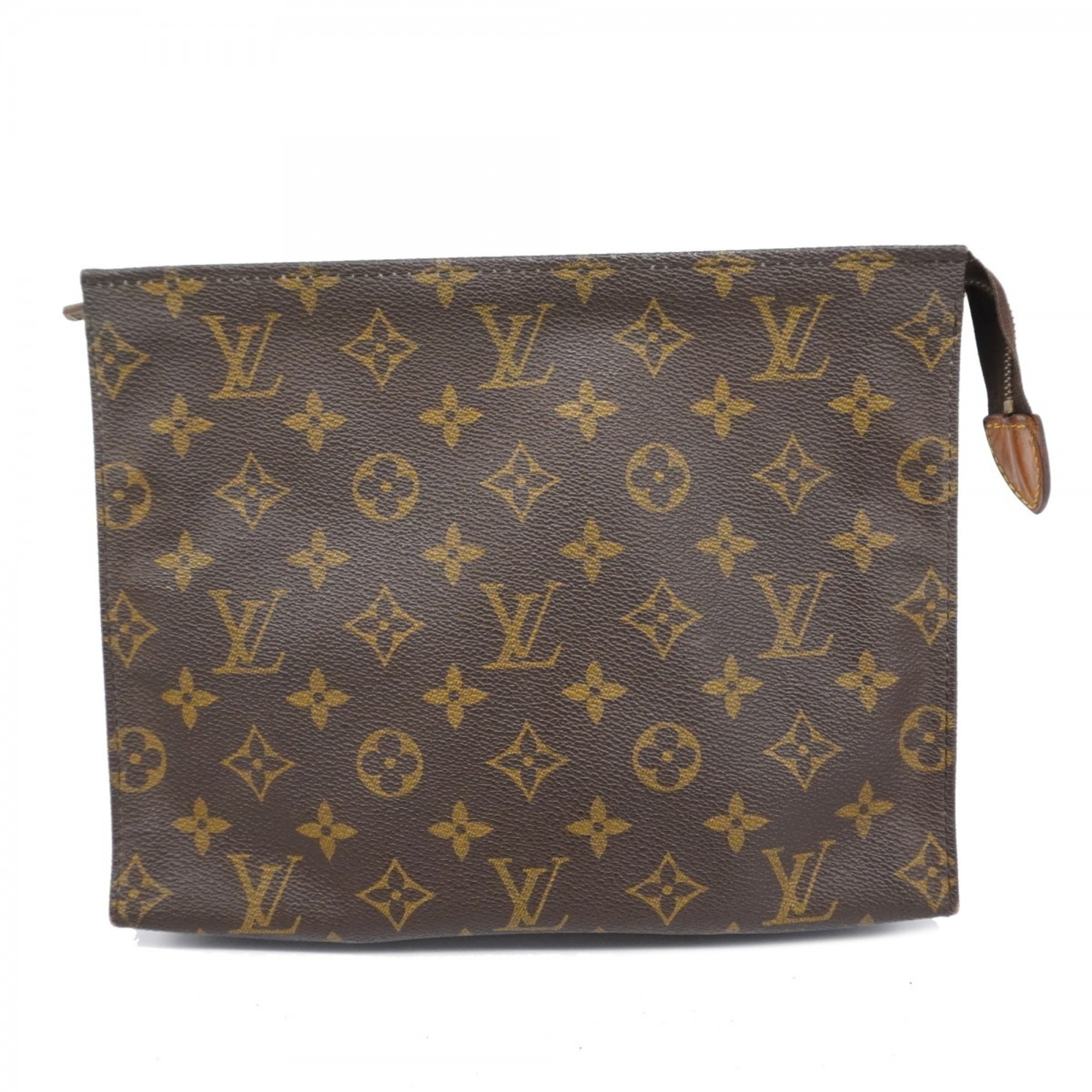 Louis Vuitton Pouch Monogram Pochette Toilette 26 M47542 Brown Women's