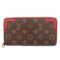 Louis Vuitton Long Wallet Monogram Zippy Retiro M61854 Cerise Men's Women's