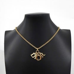 Christian Dior Necklace GP Plated Gold Ladies