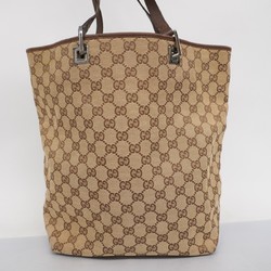 Gucci Tote Bag GG Canvas 31243 Brown Women's