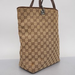 Gucci Tote Bag GG Canvas 31243 Brown Women's