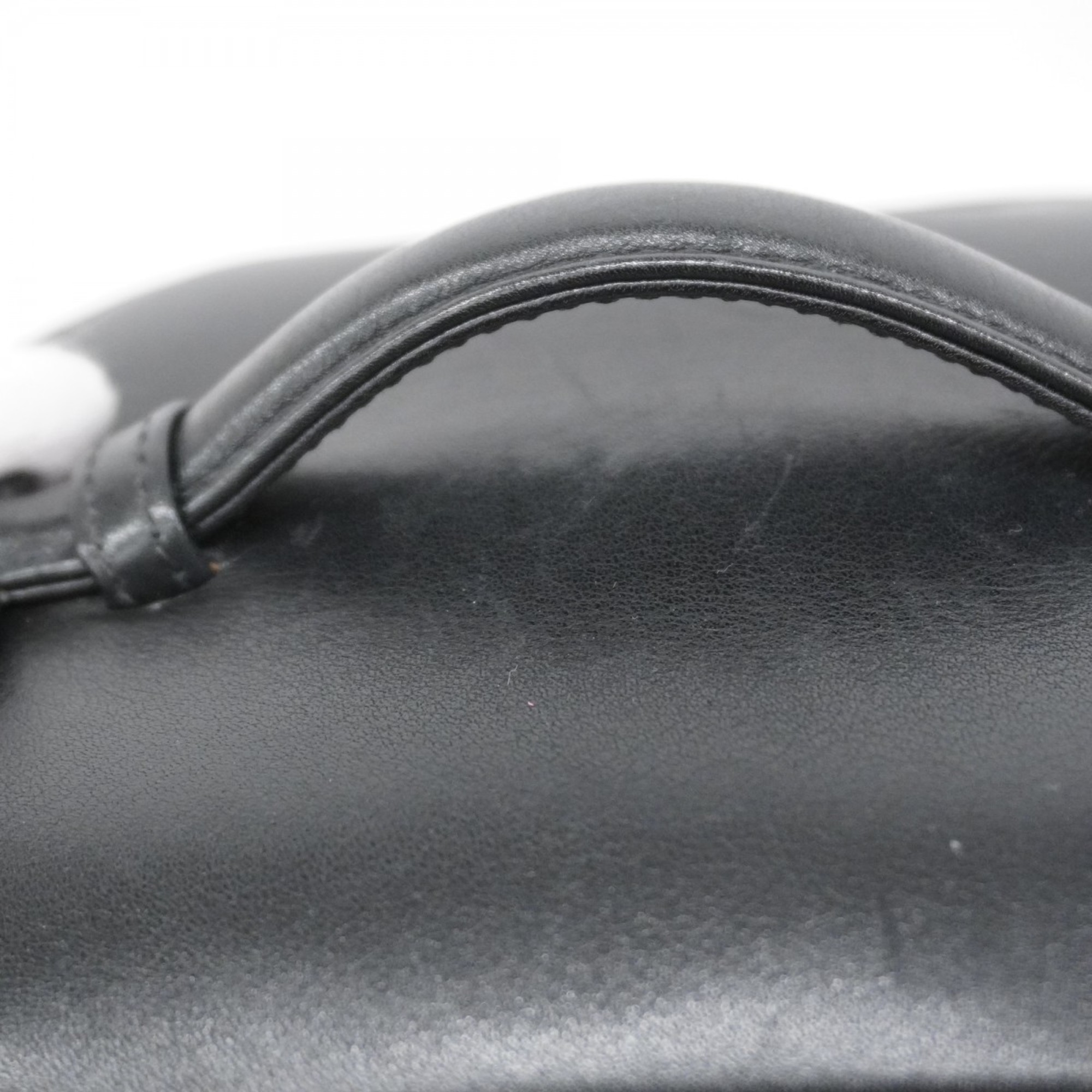 Chanel Vanity Bag Bicolor Leather Black Women's