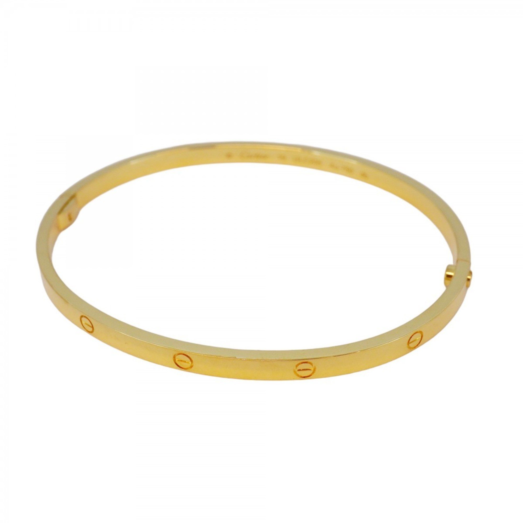 Cartier Bangle Love Bracelet K18YG Yellow Gold Men's Women's