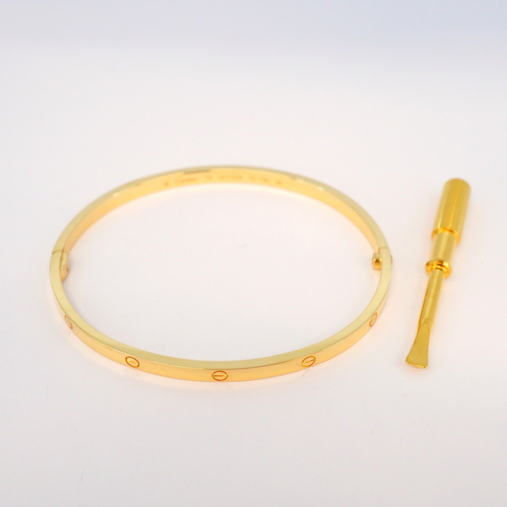 Cartier Bangle Love Bracelet K18YG Yellow Gold Men's Women's