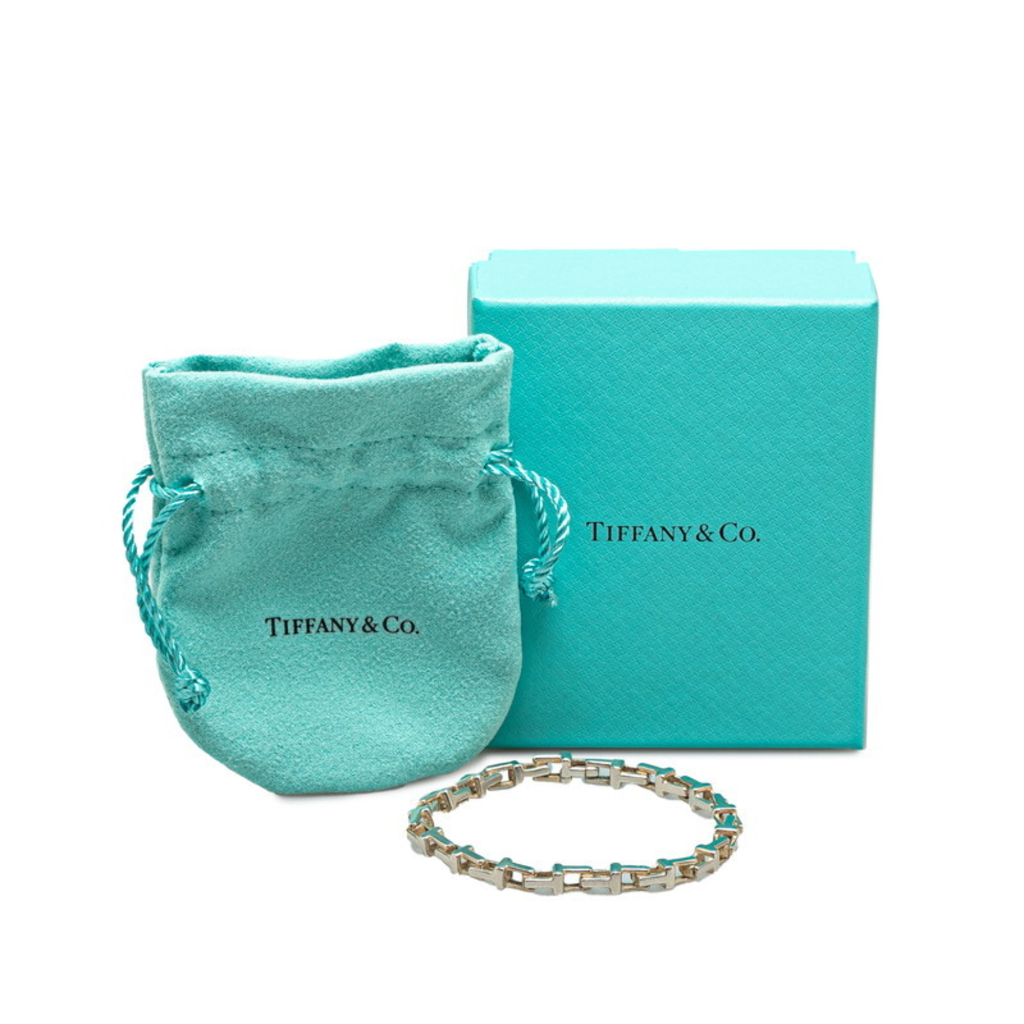 Tiffany T Narrow Bracelet SV925 Silver Women's TIFFANY&Co.