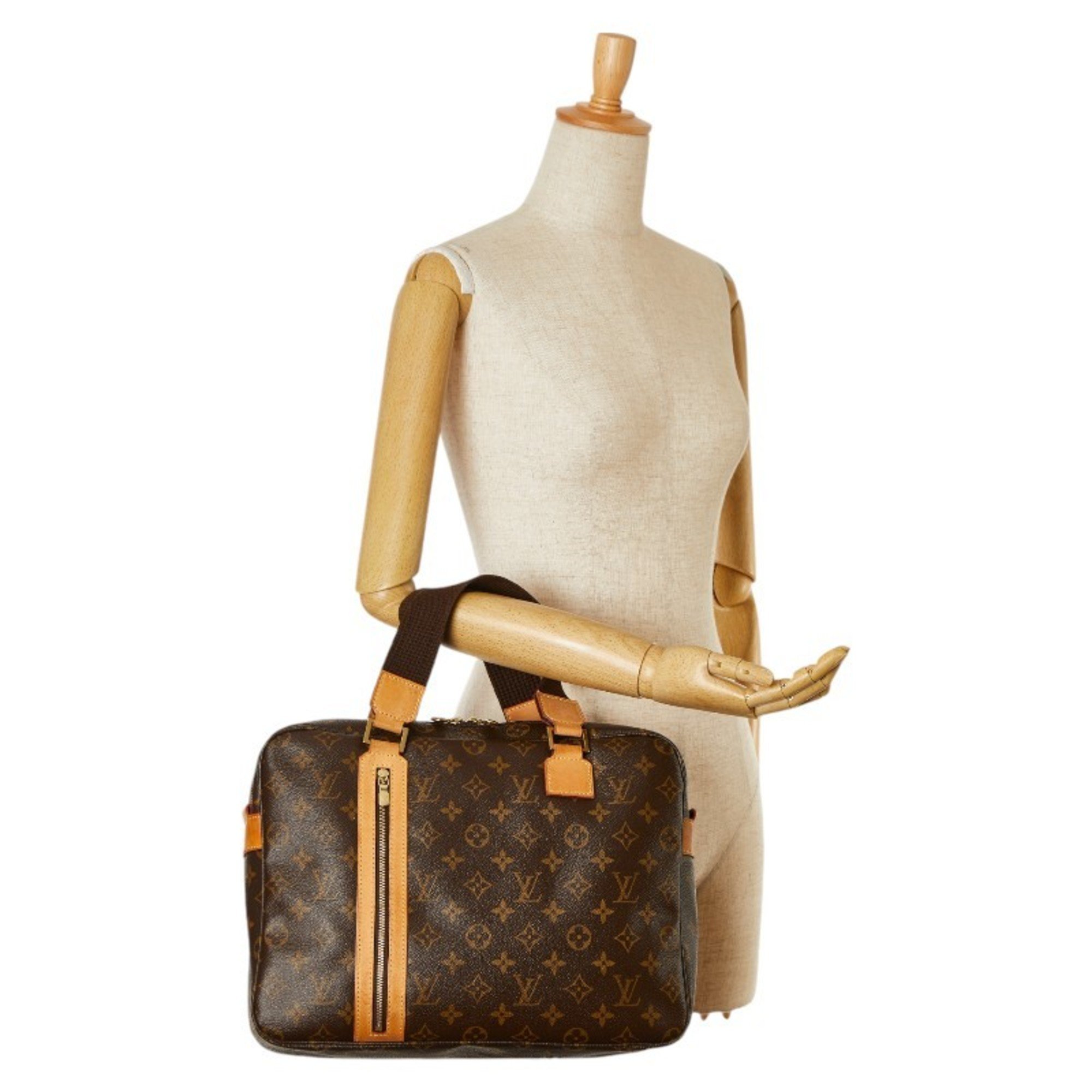 Louis Vuitton Monogram Sac Bosphore Shoulder Bag M40043 Brown PVC Leather Women's LOUIS VUITTON