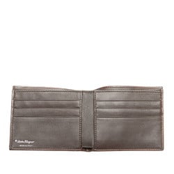 Salvatore Ferragamo Bi-fold Wallet IR-661050 Brown Leather Women's