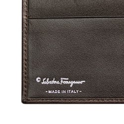 Salvatore Ferragamo Bi-fold Wallet IR-661050 Brown Leather Women's