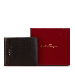 Salvatore Ferragamo Bi-fold Wallet IR-661050 Brown Leather Women's