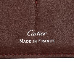 Cartier Must Line Long Wallet Black Leather Women's CARTIER