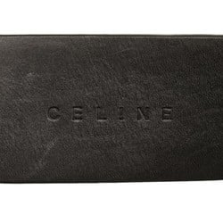 CELINE Pelikan Hook Belt 30/75 Black Leather Women's