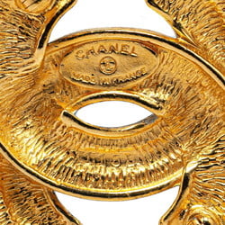 Chanel Coco Mark Matelasse Brooch Gold Plated Women's CHANEL