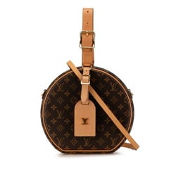 Louis Vuitton Monogram Petite Boite Chapeau Handbag Shoulder Bag M43514 Brown PVC Leather Women's LOUIS VUITTON