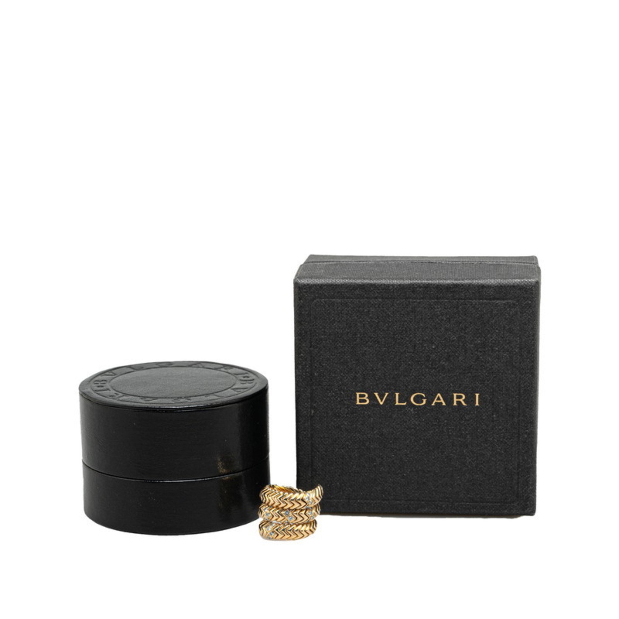 BVLGARI Spiga Ring, 18K Yellow Gold, for Women,