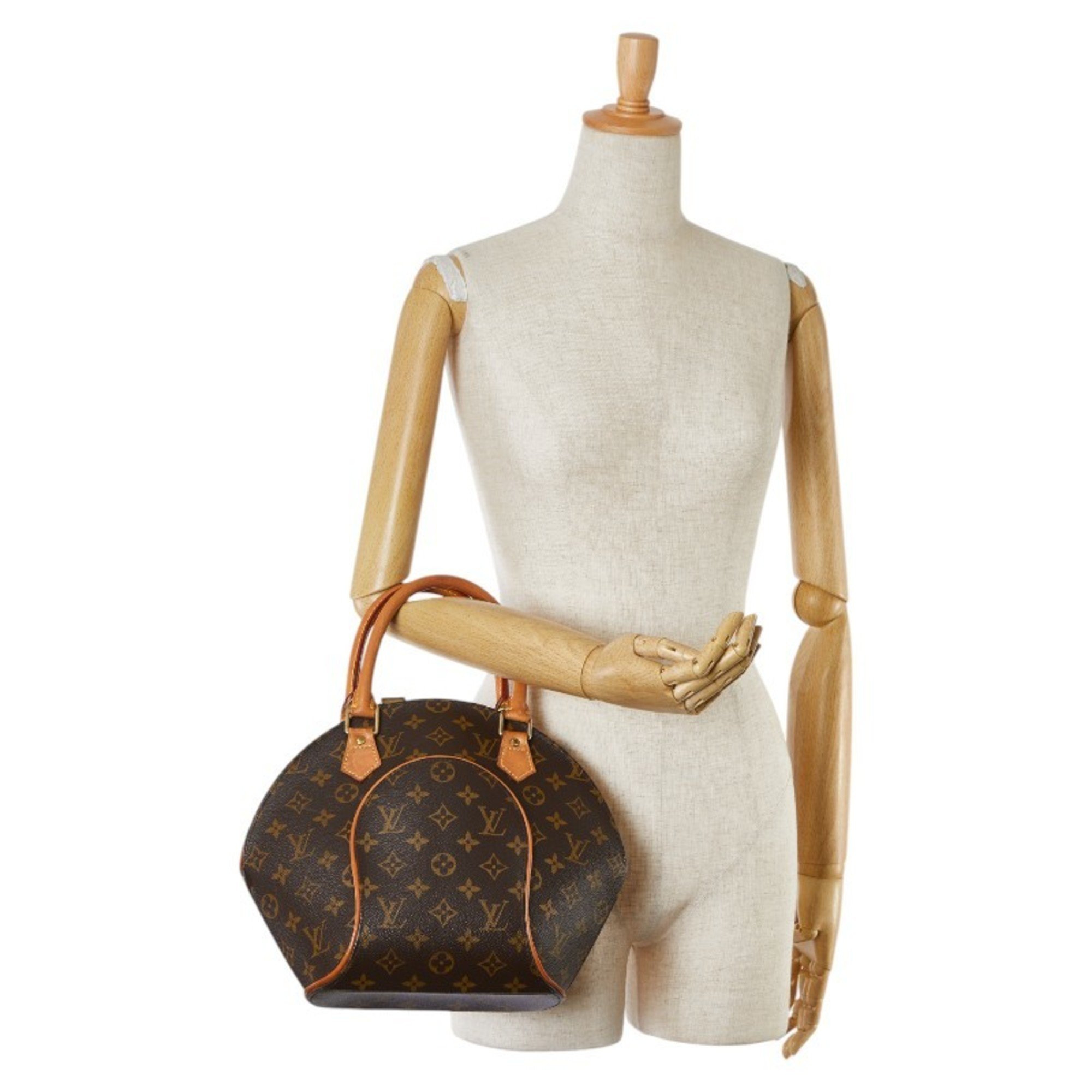 Louis Vuitton Monogram Ellipse PM Handbag M51127 Brown PVC Leather Women's LOUIS VUITTON