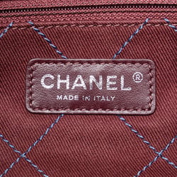 Chanel Matelasse Coco Mark Chain Tote Bag Blue Caviar Skin Women's CHANEL