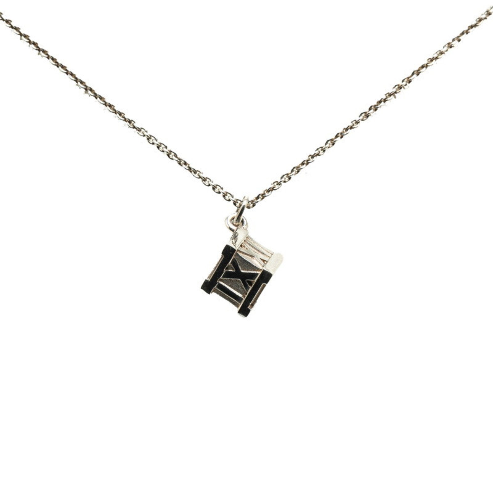 Tiffany Atlas Cube Necklace Pendant Silver SV925 Women's TIFFANY&Co.