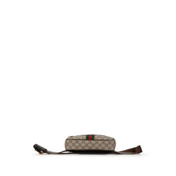 Gucci GG Supreme Ophidia Waist Bag Body 574796 Beige Brown PVC Leather Women's GUCCI