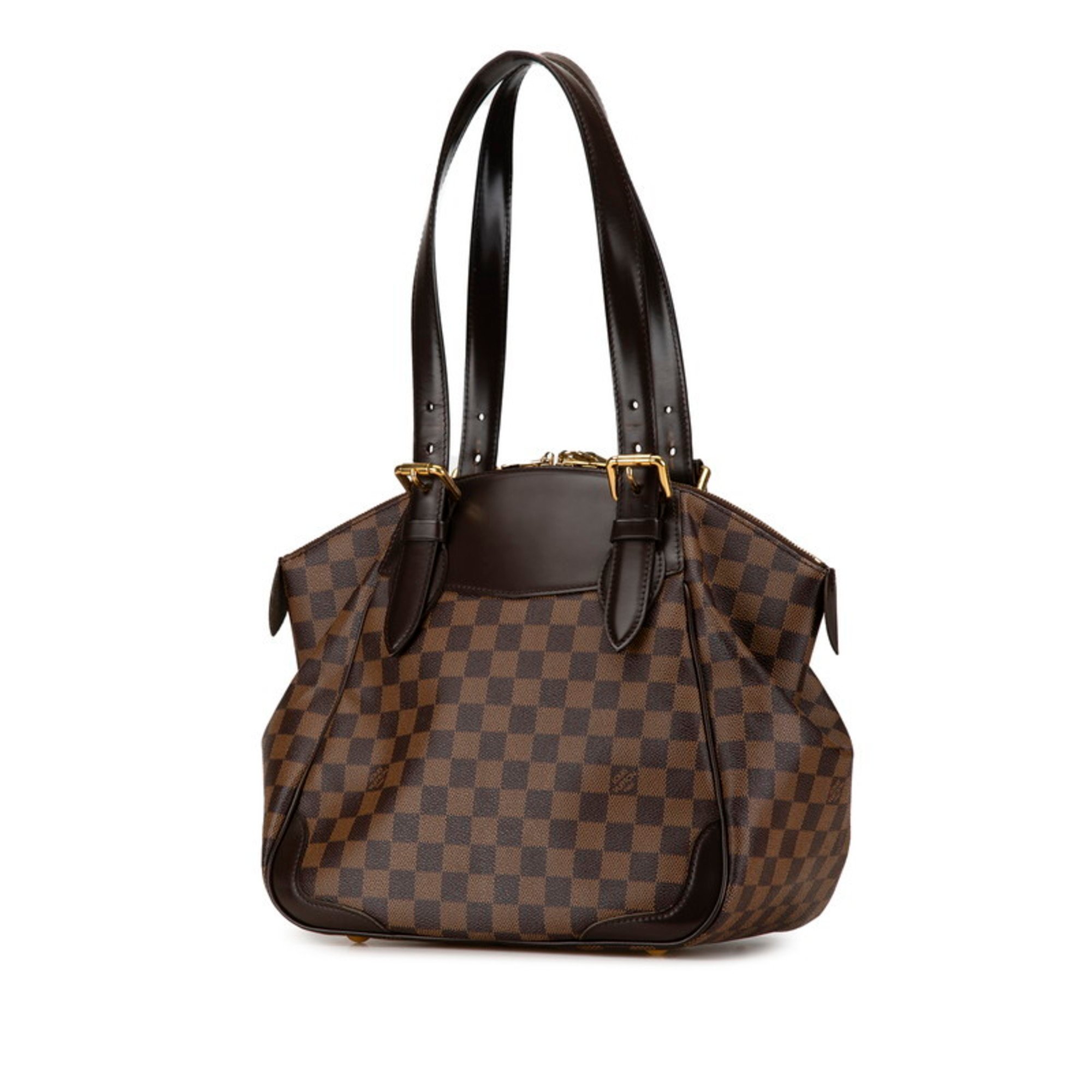 Louis Vuitton Damier Verona MM Shoulder Bag N41118 Brown PVC Leather Women's LOUIS VUITTON