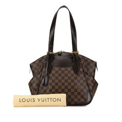 Louis Vuitton Damier Verona MM Shoulder Bag N41118 Brown PVC Leather Women's LOUIS VUITTON