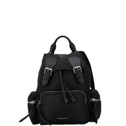 Burberry Backpack Black Nylon Leather Women's BURBERRY