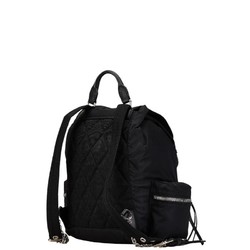 Burberry Backpack Black Nylon Leather Women's BURBERRY