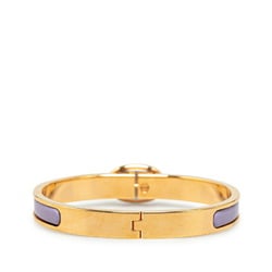 Hermes Click Chaine d'Ancre PM Bangle Gold Purple Plated Women's HERMES