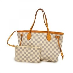 Louis Vuitton Tote Bag Damier Azur Neverfull PM N40605 White Women's