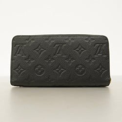 Louis Vuitton Long Wallet Monogram Empreinte Zippy M61864 Noir Ladies