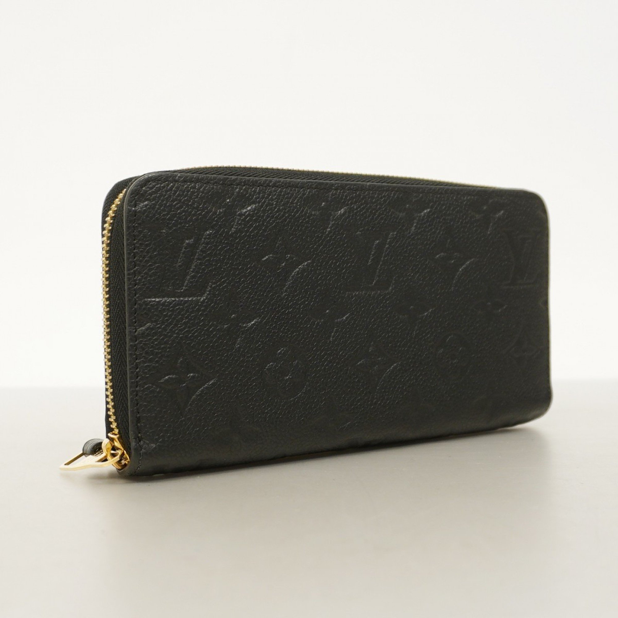 Louis Vuitton Long Wallet Monogram Empreinte Zippy M61864 Noir Ladies