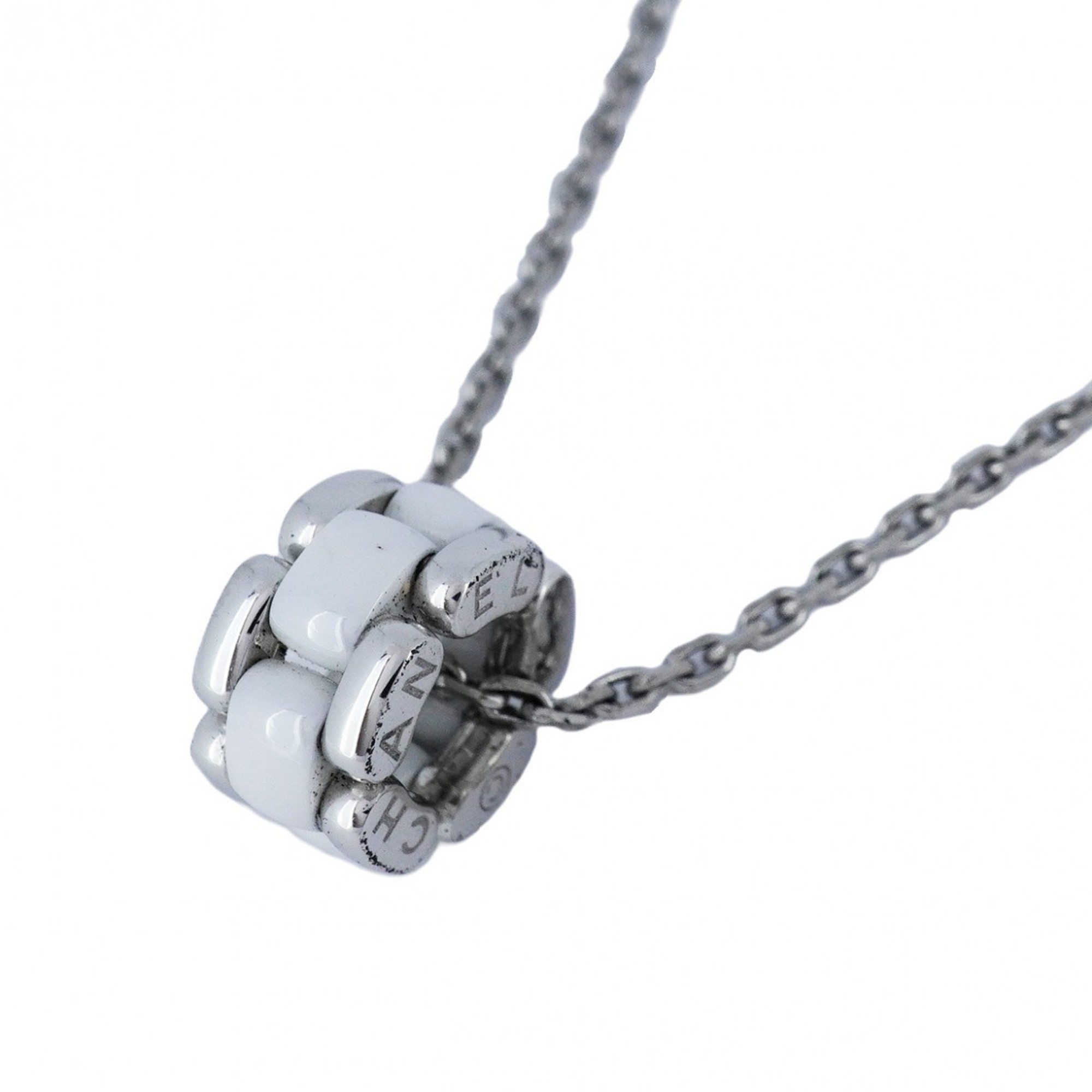 Chanel Necklace Ultra K18WG White Gold Ceramic Ladies