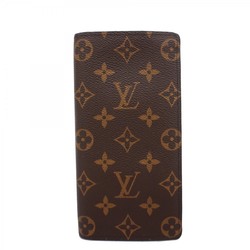 Louis Vuitton Long Wallet Monogram Portefeuille Brazza M66540 Brown Men's