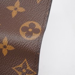 Louis Vuitton Long Wallet Monogram Portefeuille Brazza M66540 Brown Men's