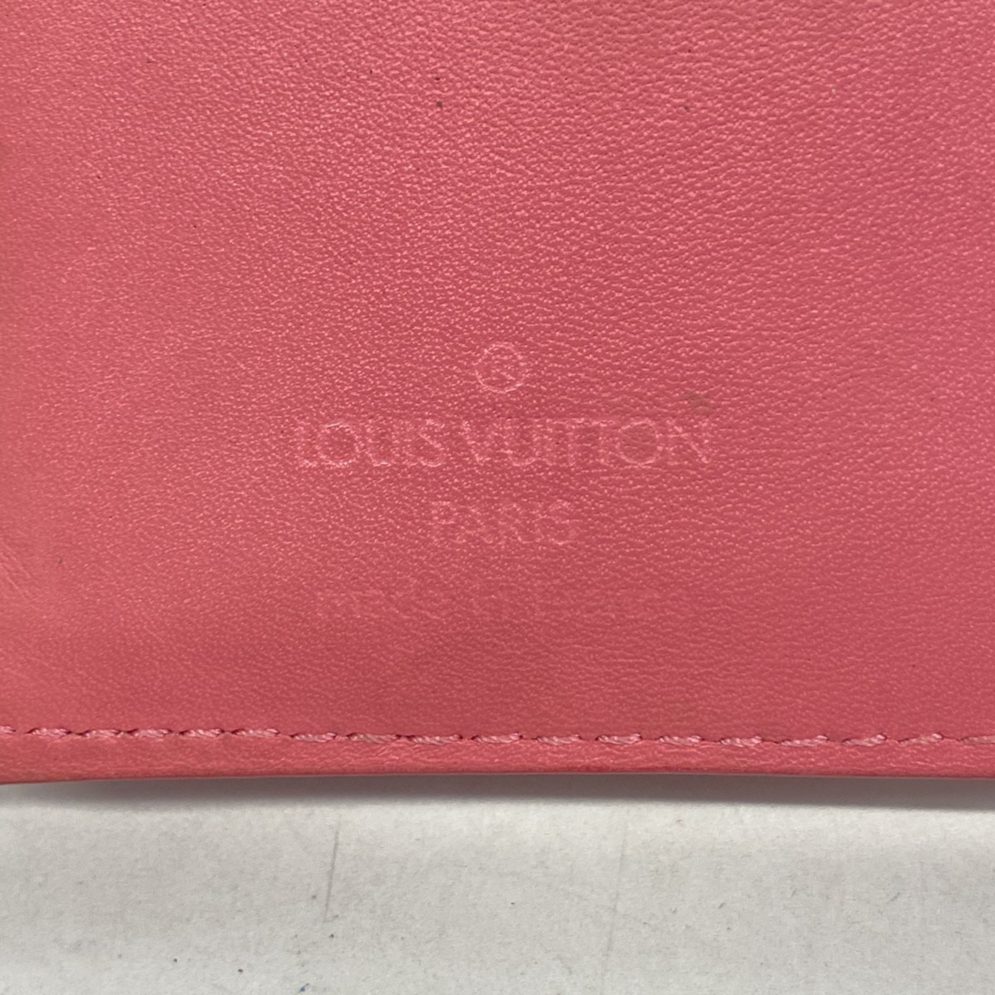 Louis Vuitton Wallet Vernis Porte Monnaie Viennois M9141F Framboise Ladies