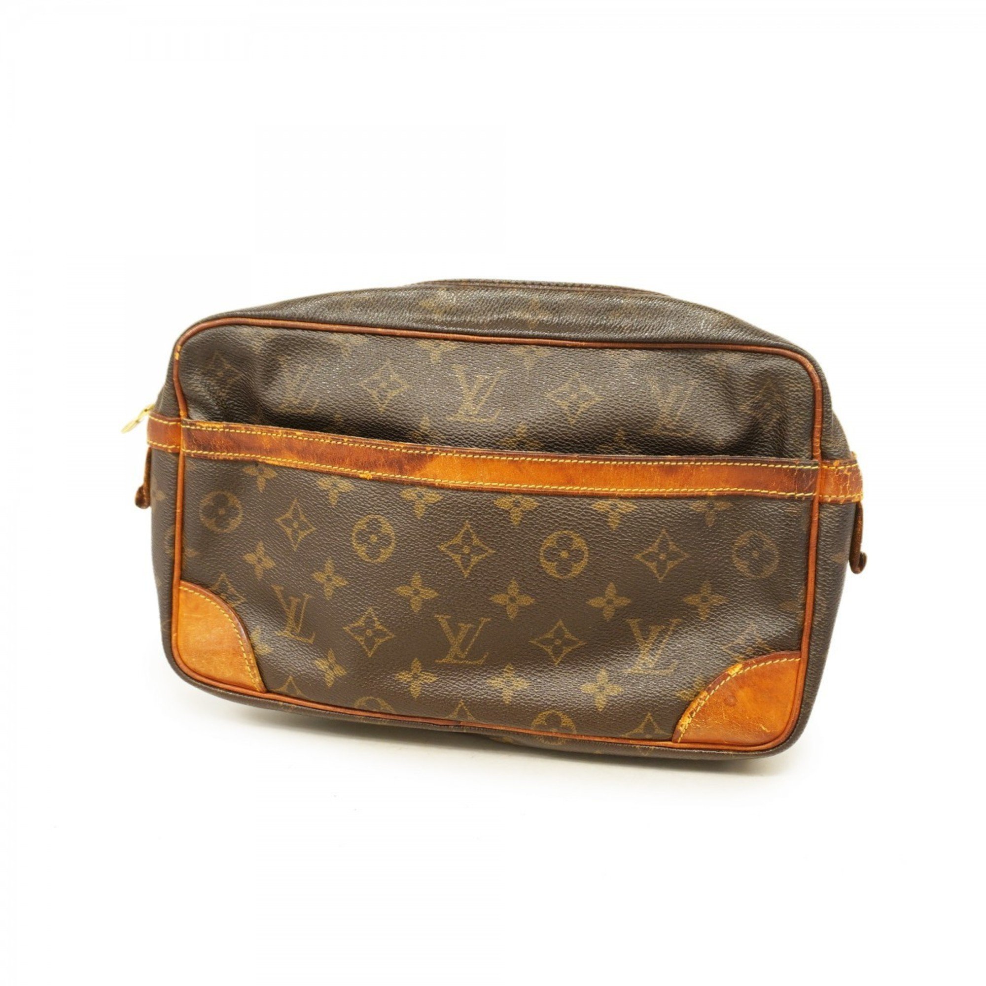 Louis Vuitton Clutch Bag Monogram Compiegne M51845 Brown Women's