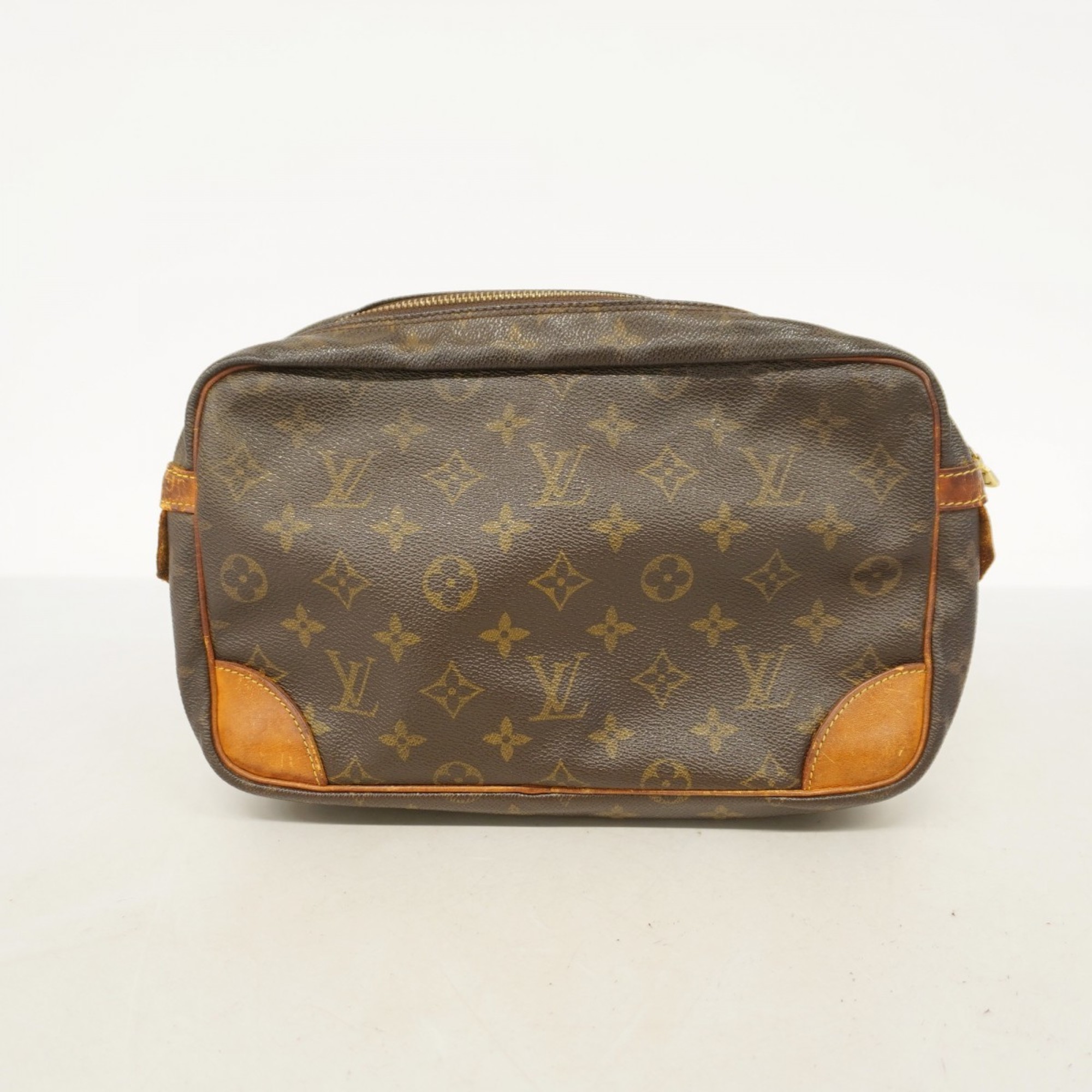 Louis Vuitton Clutch Bag Monogram Compiegne M51845 Brown Women's