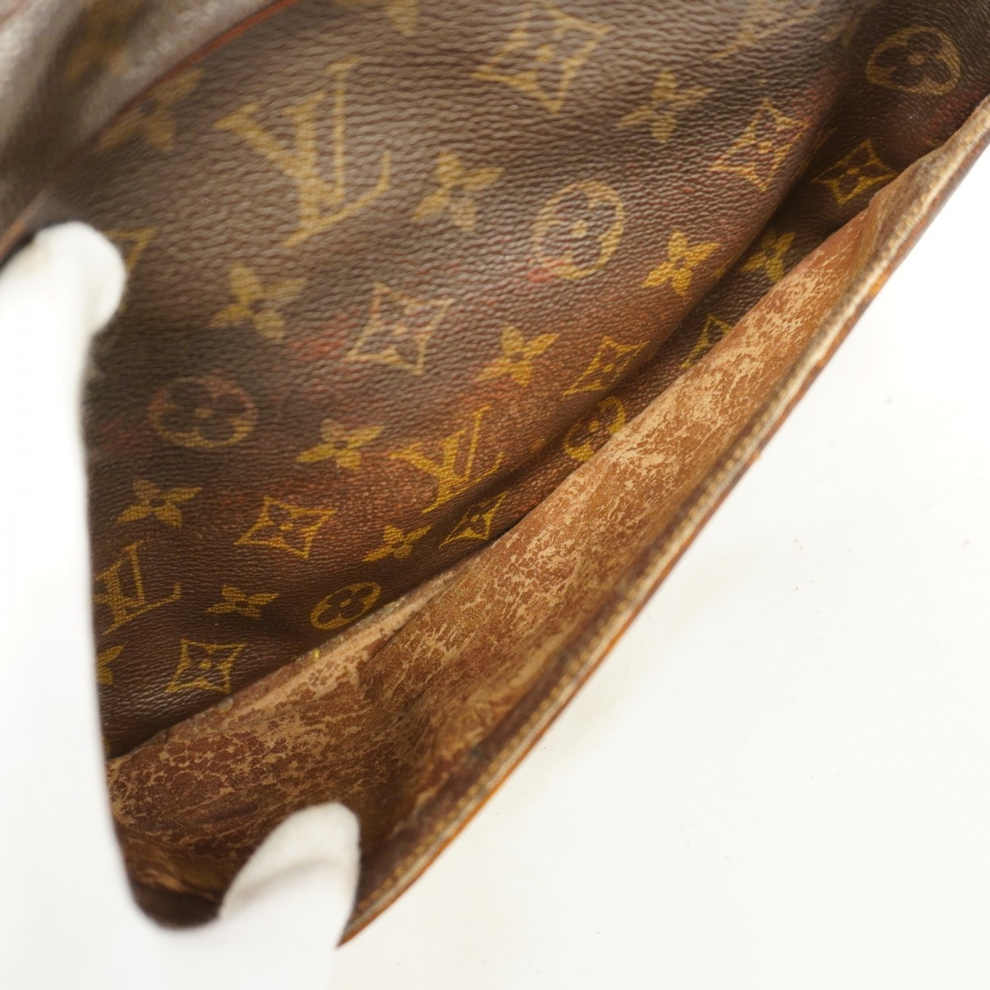 Louis Vuitton Clutch Bag Monogram Compiegne M51845 Brown Women's