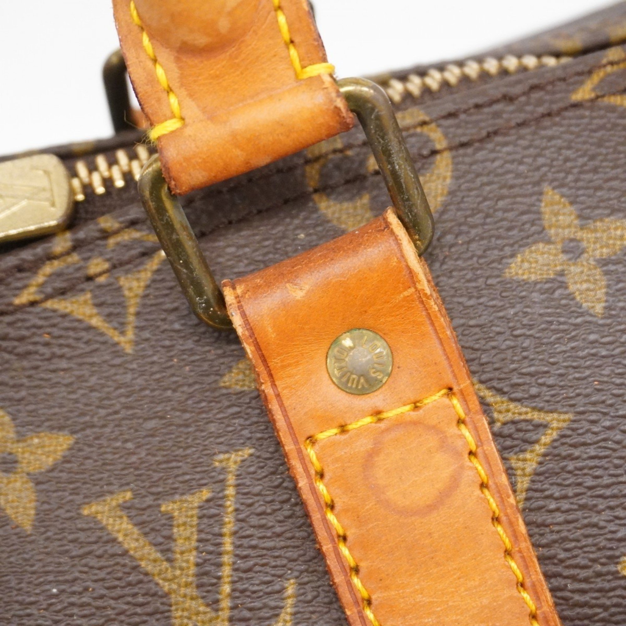 Louis Vuitton Boston Bag Monogram Keepall Bandouliere 50 M41416 Brown Men's Women's