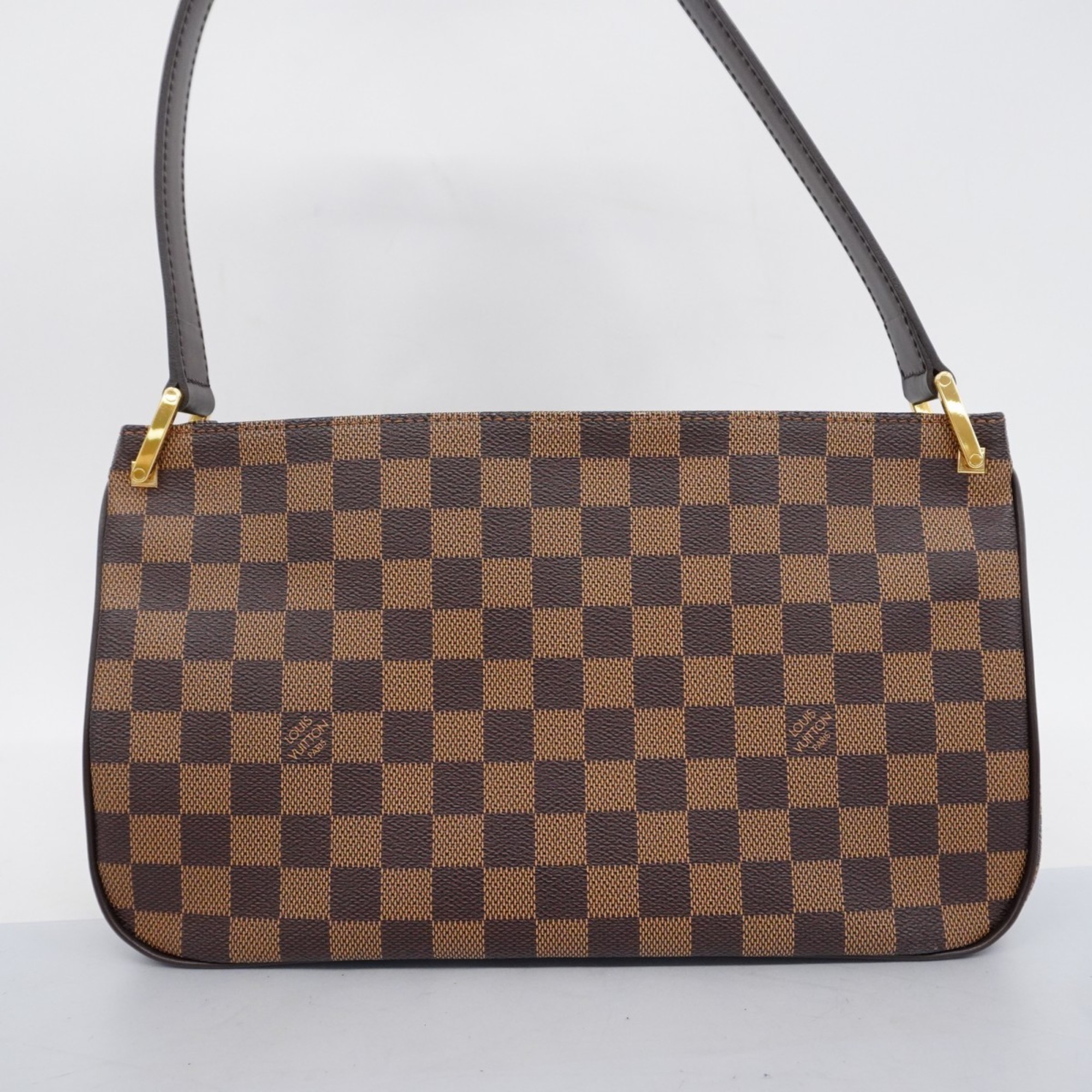 Louis Vuitton Shoulder Bag Damier Aubergine N51129 Ebene Ladies