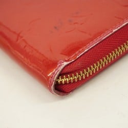 Louis Vuitton Long Wallet Vernis Zippy M90200 Cerise Ladies