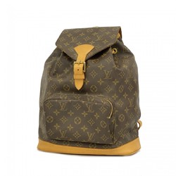 Louis Vuitton Backpack Daypack Monogram Montsouris GM M51135 Brown Women's