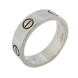 Cartier Ring Love K18WG White Gold #56 Men's Women's