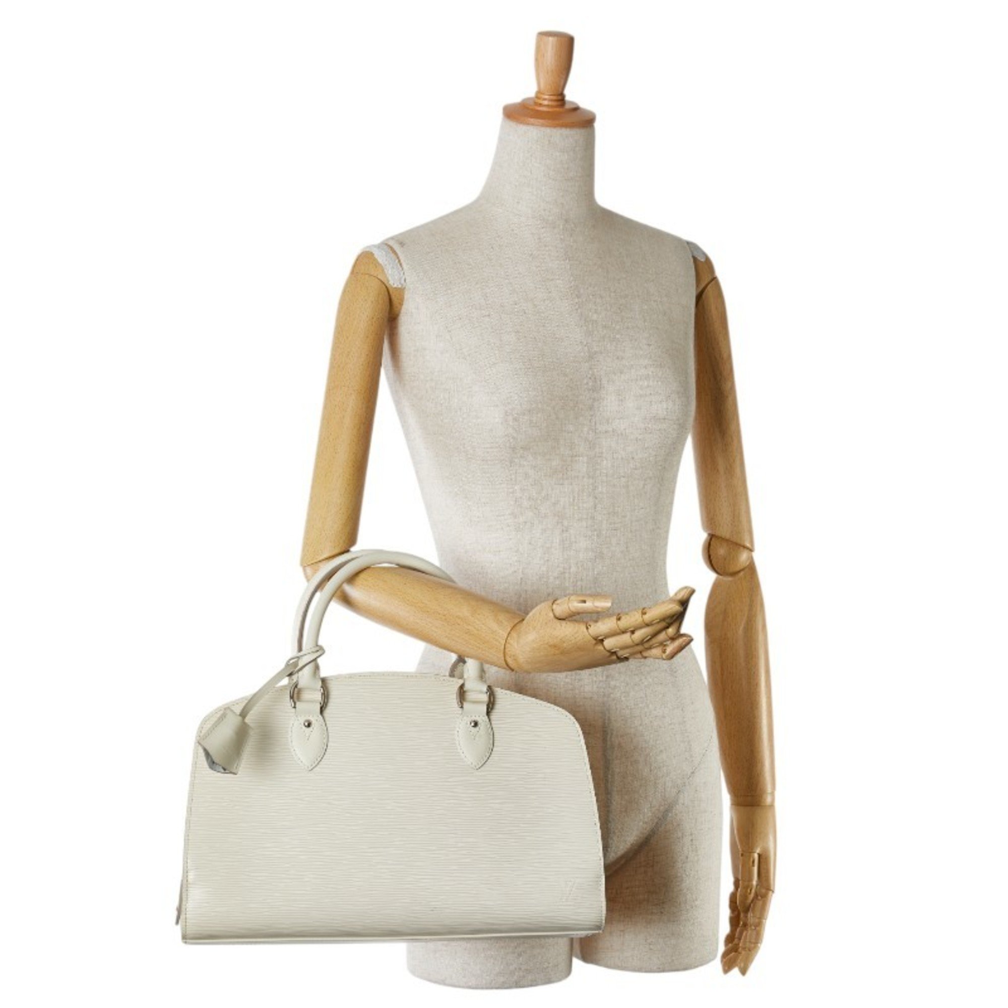 Louis Vuitton Epi Pont Neuf PM Handbag M5907J Ivory White Leather Women's LOUIS VUITTON