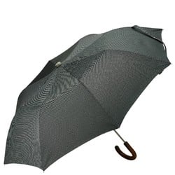 Hermes folding umbrella, grey, silver, nylon, men's, HERMES