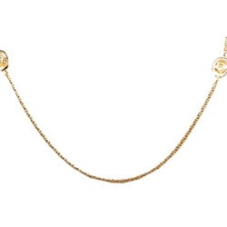 Christian Dior Dior Chain Necklace Gold Plated Women's